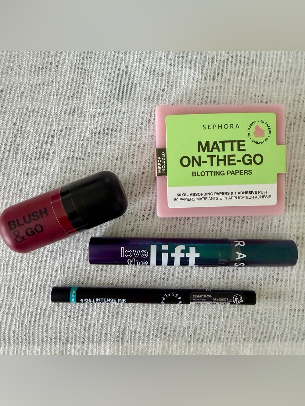 NEW! Sephora Makeup Mini Bundle | Blush, Mascara, Eye Liner, Blotting Papers
